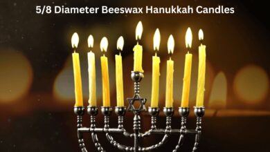 5/8 Diameter Beeswax Hanukkah Candles